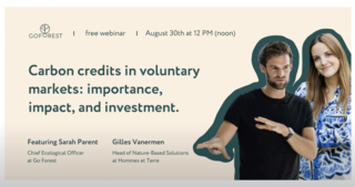 Recorded webinar on carbon credits - 30/08/24